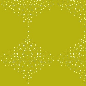 Happy Little Dots in Froggy Olive Diamonds
