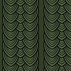 Checkered snakeskin artdeco_green_medium
