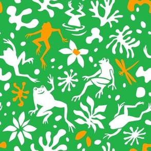 Frogs (Green, White and Orange)