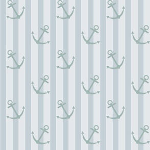 nautical anchors and stripes