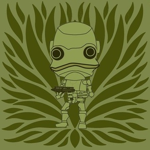 Frog Space Trooper by harmonyandpeace