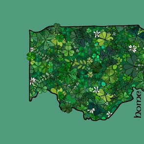 Illinois Irish Shamrock Garden (Patina Green) 
