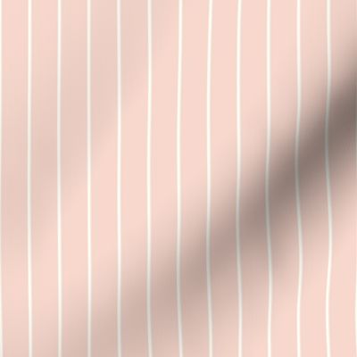 Classic Pinstripe Natural fefdf4 and Pale Pink Satin f8d8cd