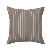 Classic Pinstripe Natural fefdf4 and Warm Gray 8 8d8178