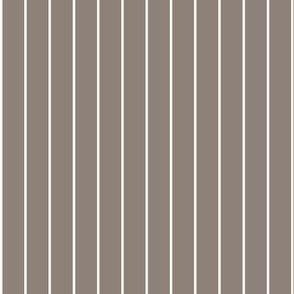 Classic Pinstripe Natural fefdf4 and Warm Gray 8 8d8178