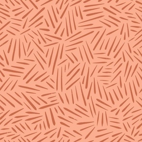 sketch marks peach red