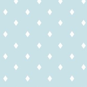 Diamonds (Baby Blue and White) (Small Scale) (3")