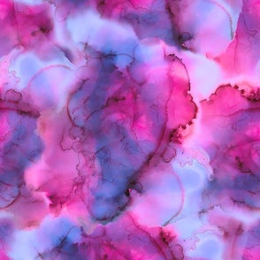 Rainbow Fuchsia Pink Purple Swirl / tie dye / marble