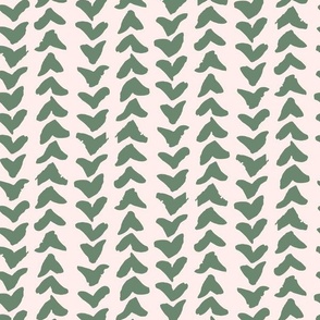 Freehand Abstract Arrow Marks Vertical Stripe in Moss Green .jpg