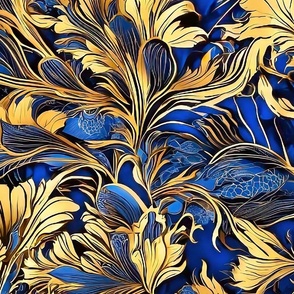 Gold and blue foliage xL