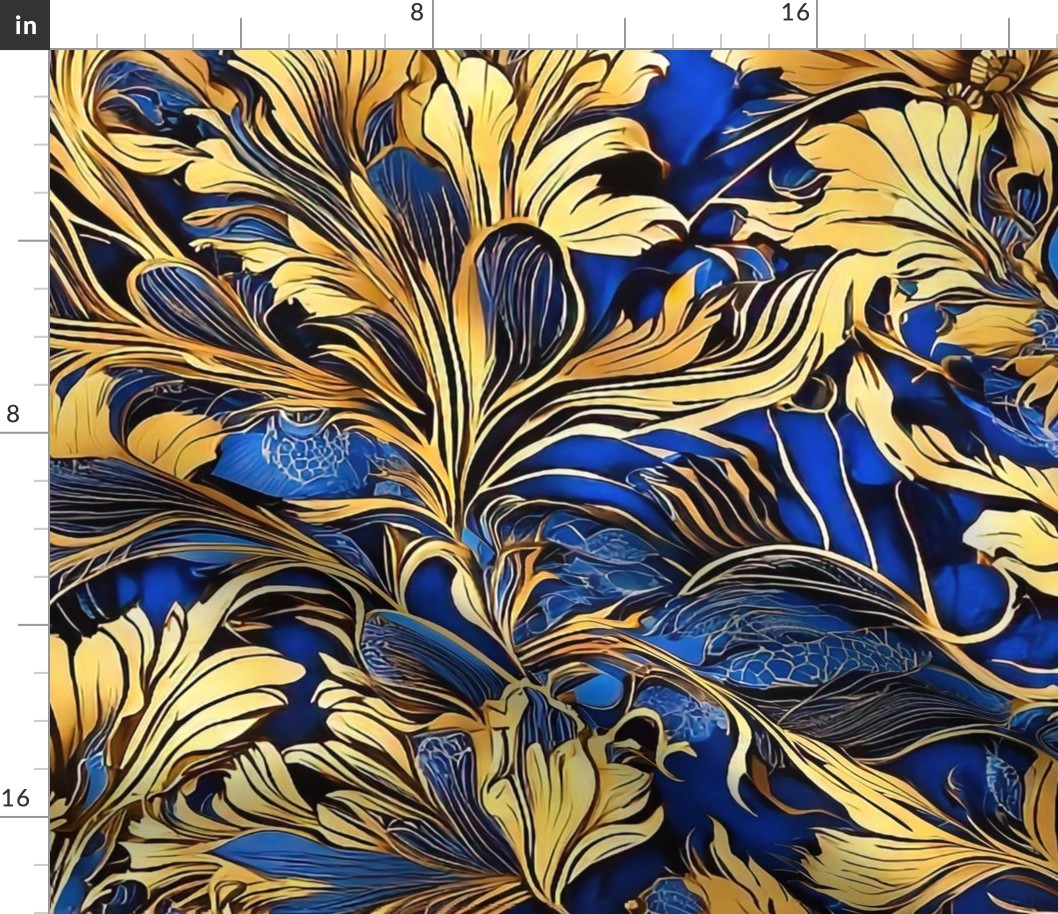 Gold and blue foliage xL