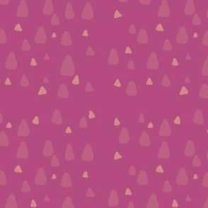 Yellow triangles on pink-purple background.