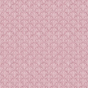 Pastel Pink and Maroon Faux Velvet Fan Pattern SMALL   
