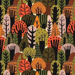 Whimsical Forest - Fall Color Scheme Small