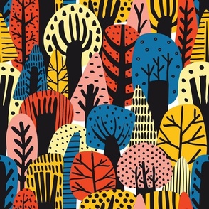 Whimsical Forest - Primary Color Scheme Small