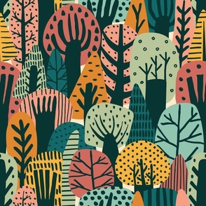 Whimsical Forest - Soft Color Scheme Small