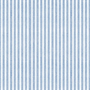 Pale Blue and White Faux Velvet Stripes    SMALL 