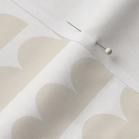 abstract rolling hills - eggshell and ivory white