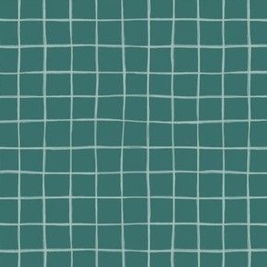 Watercolor Ocean Gray Graph Check- Reversed