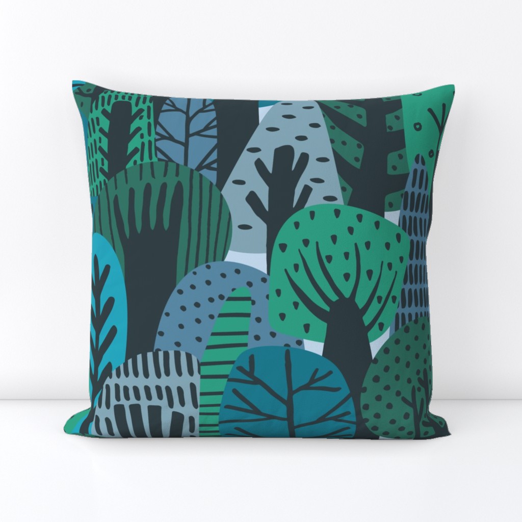 Whimsical Forest - Winter Color Scheme Large