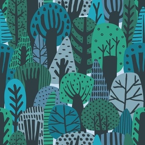 Whimsical Forest - Winter Color Scheme Small