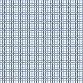 Small- monochrome plaids Grey blue and off white