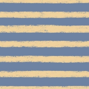 Sandy Coastal Summer Stripe, 12in, blue and yellow