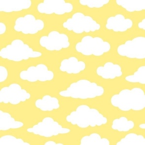 Clouds on Yellow 12-12in