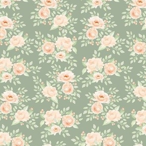 Peach Blossom green 5" wide