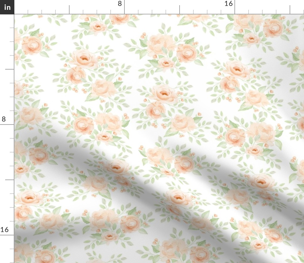 Peach Blossom white 10" wide