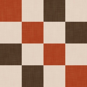 Checker Board 70s Burger Stand Linen Texture