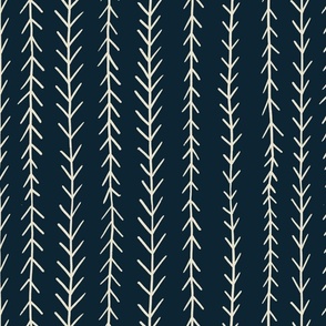 The Leap Frog Free Hand Stripes Navy-Small