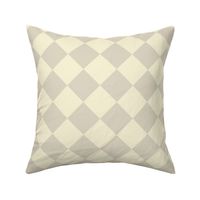 Diagonal Checkers, Tan and Ivory, Large