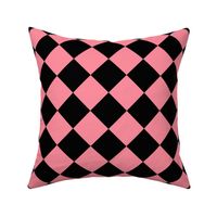 Diagonal Pink and Black Checkers, Large