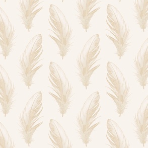 Serene Softness: Featherfall Cream Pattern