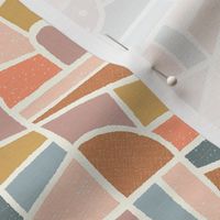 (S) Mosaic Pattern Wallpaper / Neutral Colors Version / Small Scale