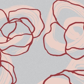 Abstract line roses