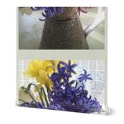 Wall hanging - Daffodils hyacinth - still life