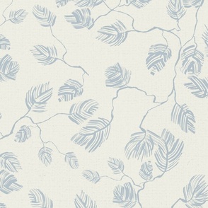 classic botanical elegant simple painterly branches in blue tones