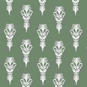 Spring Greens Wallpaper small scale Sage green