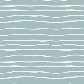 Tranquil Waves: Light blue & White Brushstrokes Pattern
