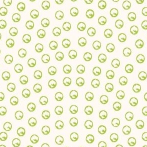 Japanese Komon Dots in the Lime Cordial Colour way from the Japanese Anemone Collection