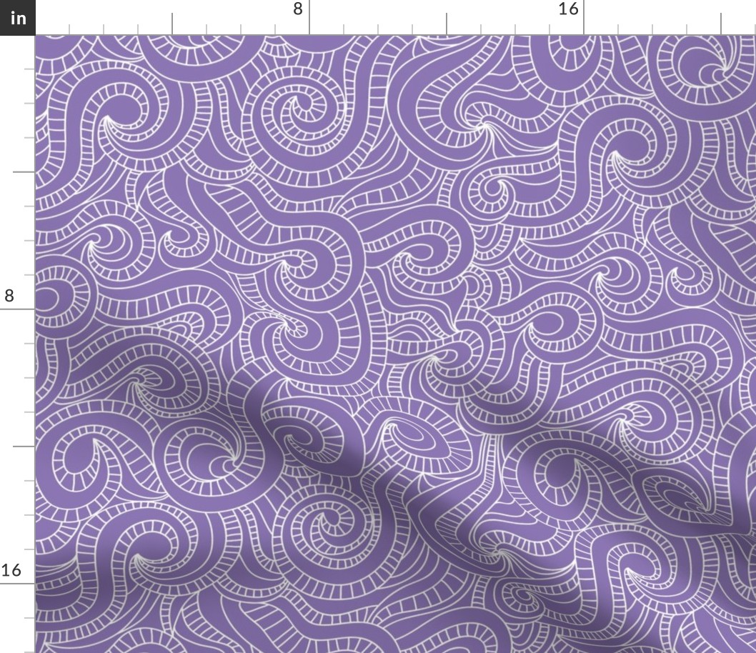 Zentangle Swirl in Violet