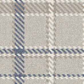 Woolen Flannel Tweed Plaid Fabric 