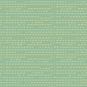 DashCraft - Dashed mint green lines on Solid Sage