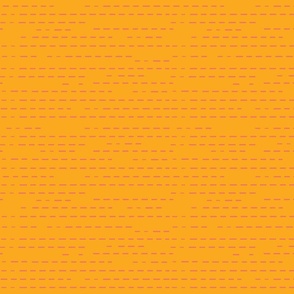 (M) DashCraft - Dashed magenta lines on Solid Orange 