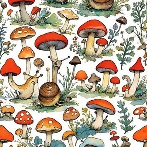 Mushrooms and Snails