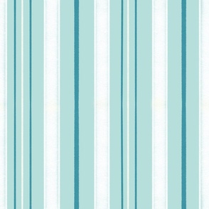 Coastal Beach Towel Stripes in Classic blue and white