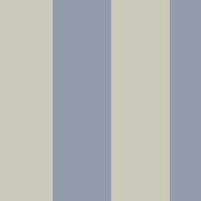 Flourishing Woodland Stripes - Light Blue Beige Wide Stripes