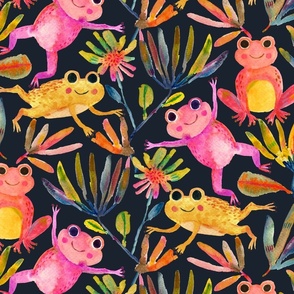 Hoppily ever after black_Jumbo frogs